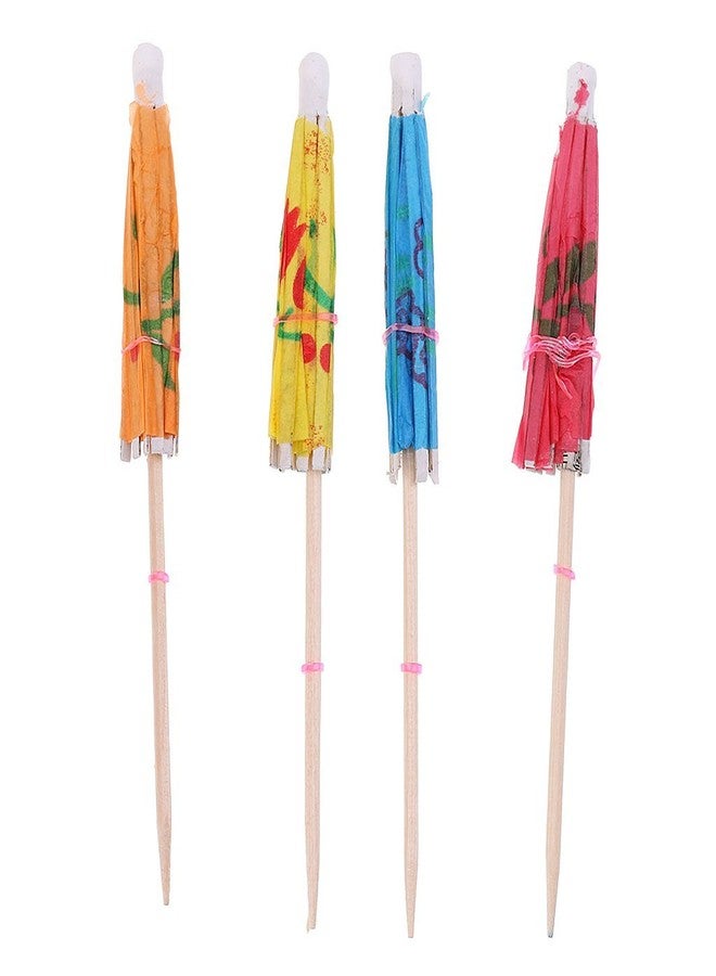 53 Arts Classic 10 Pieces Colorful Tropical Hawaiian Umbrella Decoration - Image 1